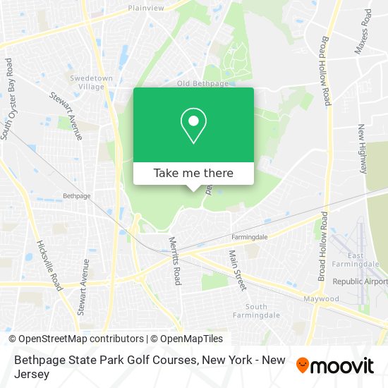 Mapa de Bethpage State Park Golf Courses