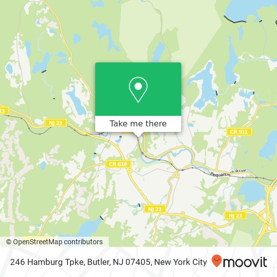 Mapa de 246 Hamburg Tpke, Butler, NJ 07405