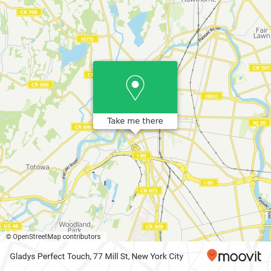 Mapa de Gladys Perfect Touch, 77 Mill St