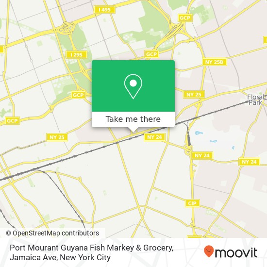 Mapa de Port Mourant Guyana Fish Markey & Grocery, Jamaica Ave