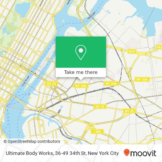 Ultimate Body Works, 36-49 34th St map