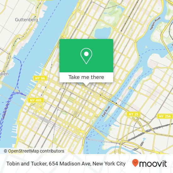 Mapa de Tobin and Tucker, 654 Madison Ave