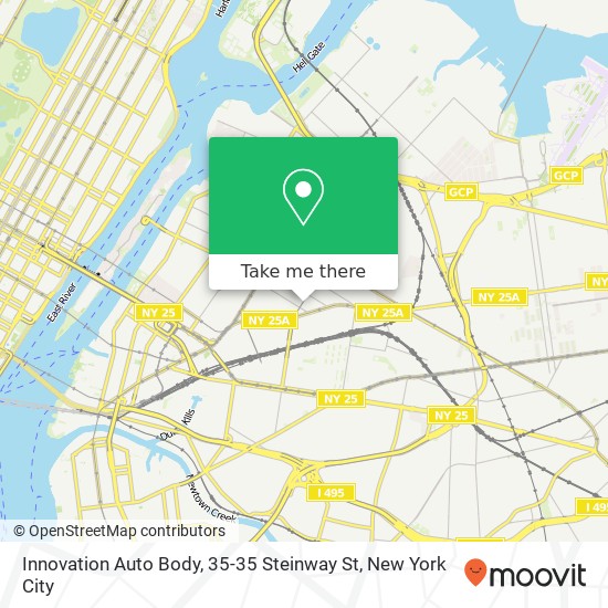 Innovation Auto Body, 35-35 Steinway St map