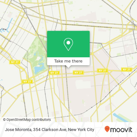 Mapa de Jose Moronta, 354 Clarkson Ave
