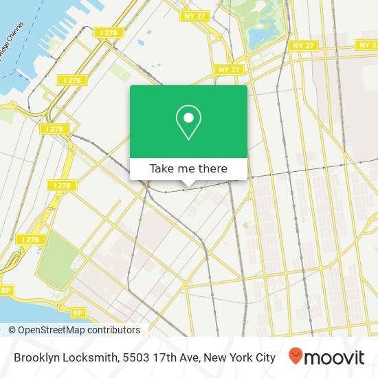 Brooklyn Locksmith, 5503 17th Ave map