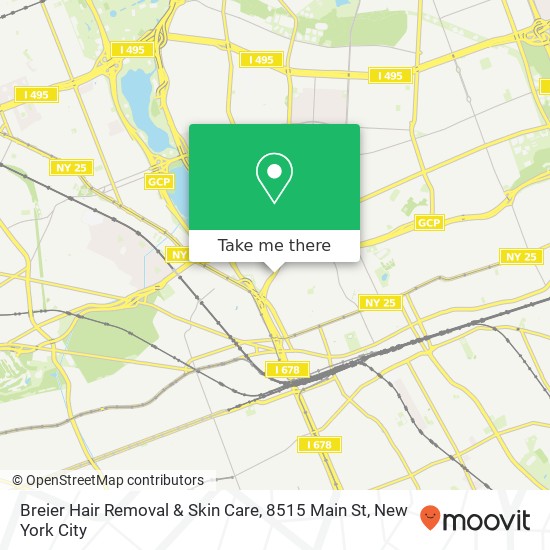 Mapa de Breier Hair Removal & Skin Care, 8515 Main St