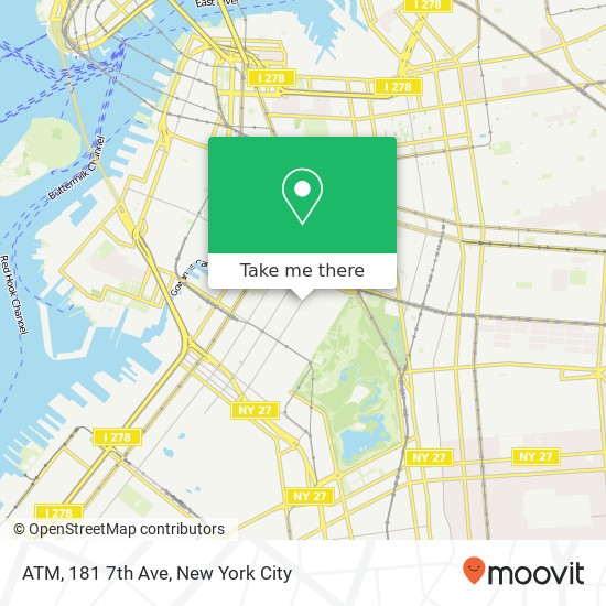 Mapa de ATM, 181 7th Ave