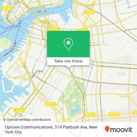 Uptown Communications, 314 Flatbush Ave map