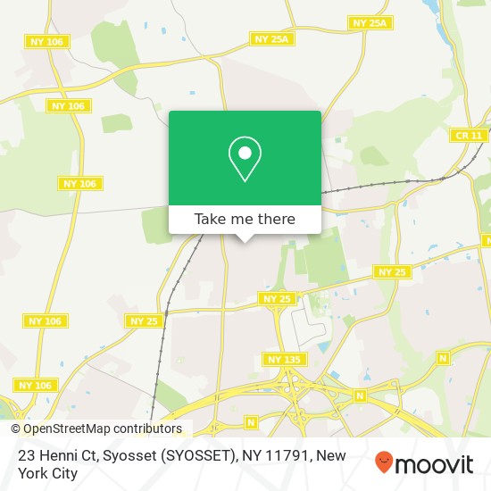 Mapa de 23 Henni Ct, Syosset (SYOSSET), NY 11791
