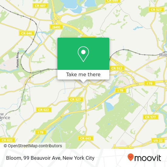 Mapa de Bloom, 99 Beauvoir Ave