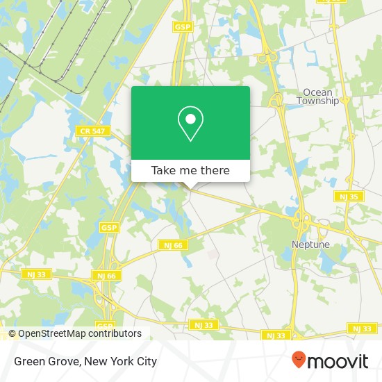 Green Grove map