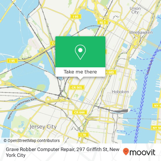 Mapa de Grave Robber Computer Repair, 297 Griffith St