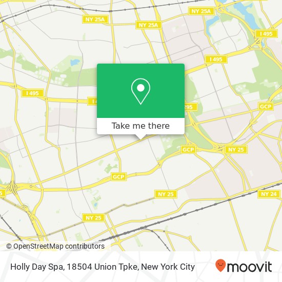 Mapa de Holly Day Spa, 18504 Union Tpke