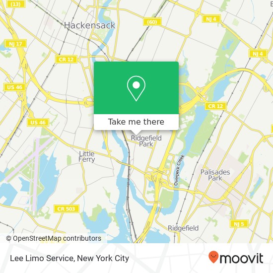 Lee Limo Service map