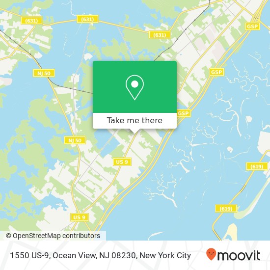 1550 US-9, Ocean View, NJ 08230 map