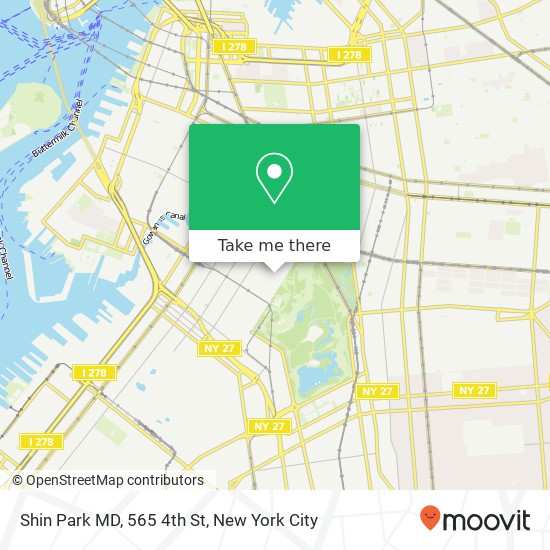 Mapa de Shin Park MD, 565 4th St