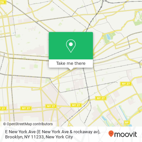 E New York Ave (E New York Ave & rockaway av), Brooklyn, NY 11233 map