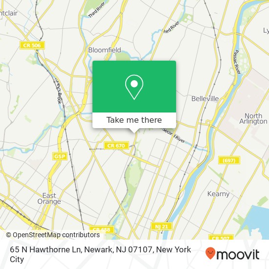 65 N Hawthorne Ln, Newark, NJ 07107 map