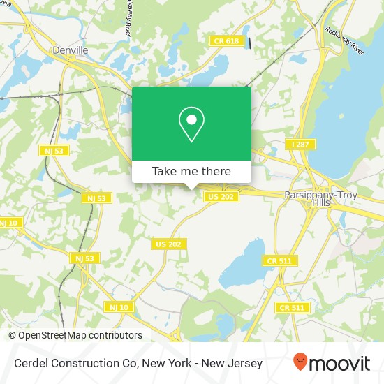 Cerdel Construction Co map