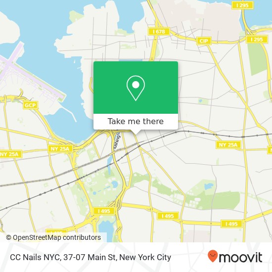 Mapa de CC Nails NYC, 37-07 Main St