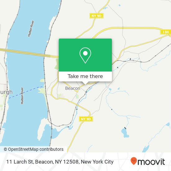 Mapa de 11 Larch St, Beacon, NY 12508