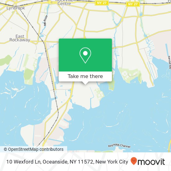 Mapa de 10 Wexford Ln, Oceanside, NY 11572