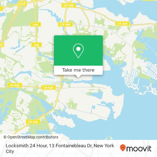Locksmith 24 Hour, 13 Fontainebleau Dr map