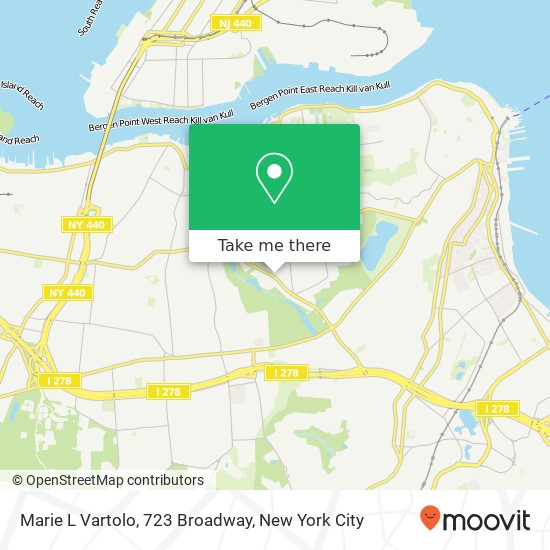 Mapa de Marie L Vartolo, 723 Broadway