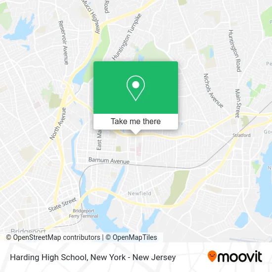 Harding High School map