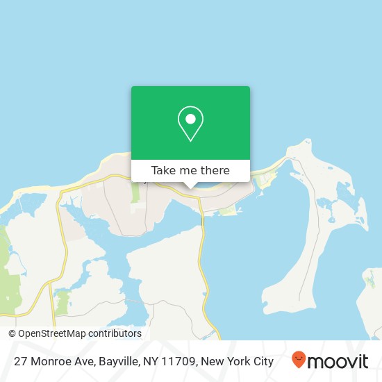 Mapa de 27 Monroe Ave, Bayville, NY 11709