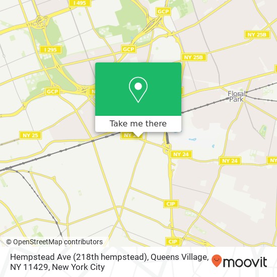 Mapa de Hempstead Ave (218th hempstead), Queens Village, NY 11429