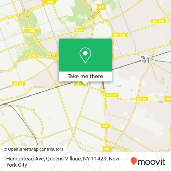 Mapa de Hempstead Ave, Queens Village, NY 11429