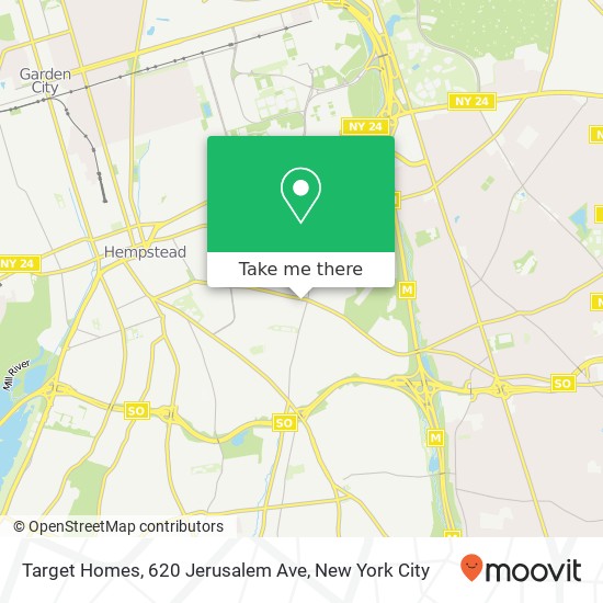 Target Homes, 620 Jerusalem Ave map