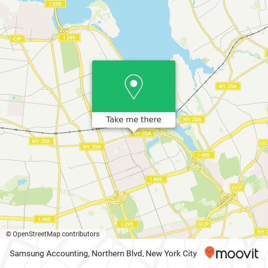 Samsung Accounting, Northern Blvd map