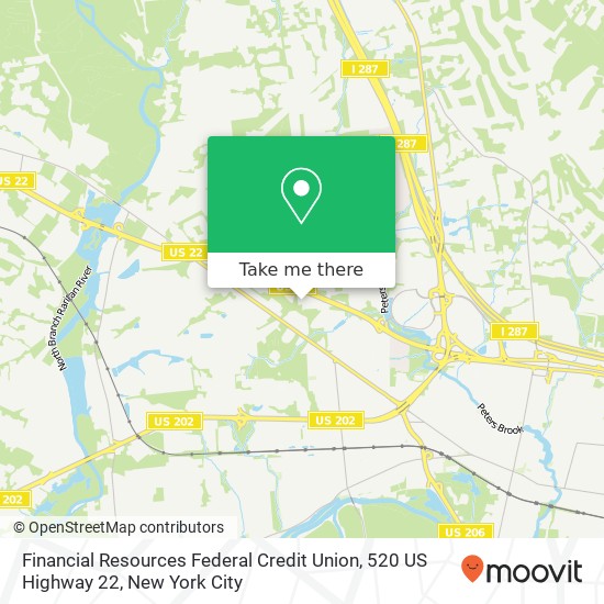 Mapa de Financial Resources Federal Credit Union, 520 US Highway 22