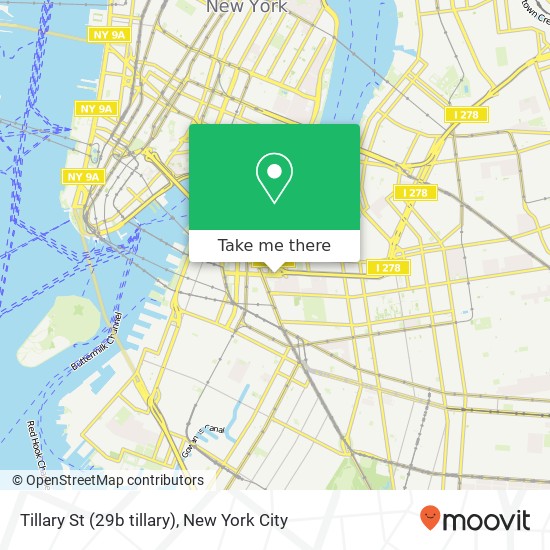 Mapa de Tillary St (29b tillary), Brooklyn, NY 11201