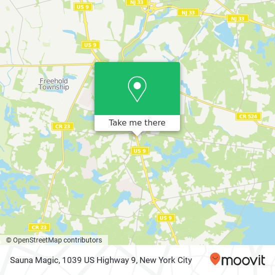 Sauna Magic, 1039 US Highway 9 map