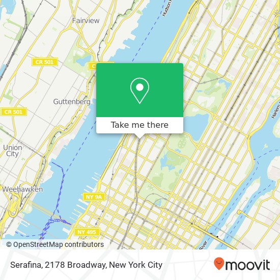 Mapa de Serafina, 2178 Broadway