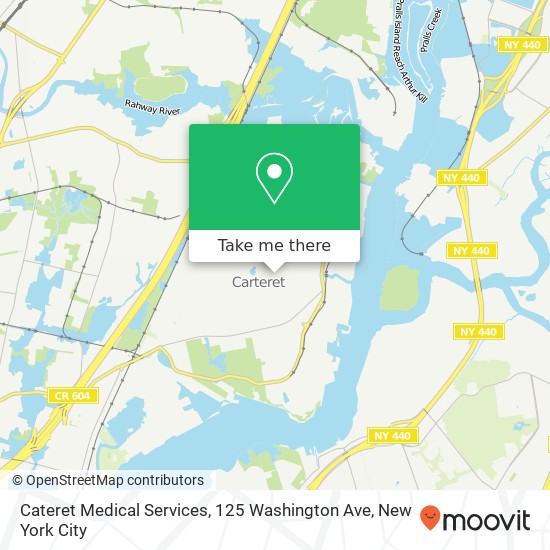 Mapa de Cateret Medical Services, 125 Washington Ave