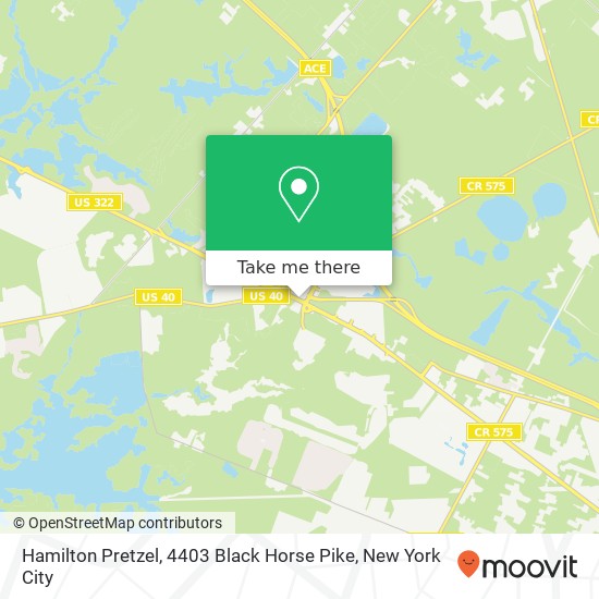 Mapa de Hamilton Pretzel, 4403 Black Horse Pike