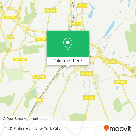 Mapa de 140 Fisher Ave, White Plains (WHITE PLAINS), <B>NY< / B> 10606