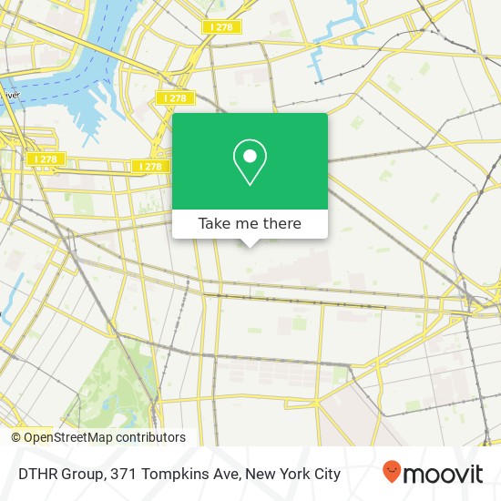 Mapa de DTHR Group, 371 Tompkins Ave