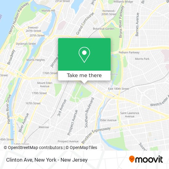 Mapa de Clinton Ave