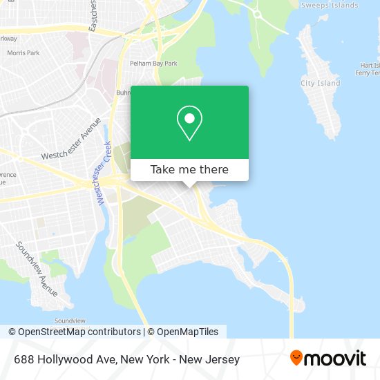 688 Hollywood Ave map