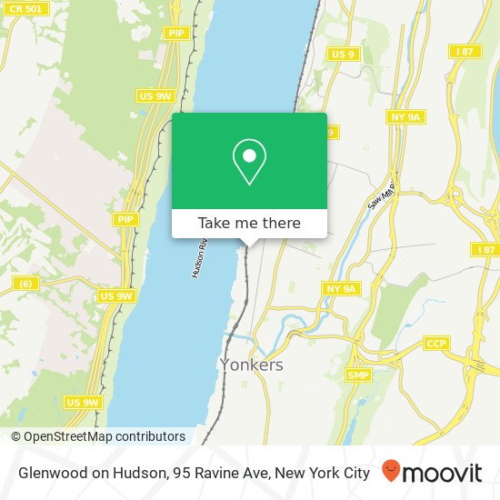 Mapa de Glenwood on Hudson, 95 Ravine Ave