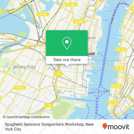 Spaghetti Sessions Songwriters Workshop map
