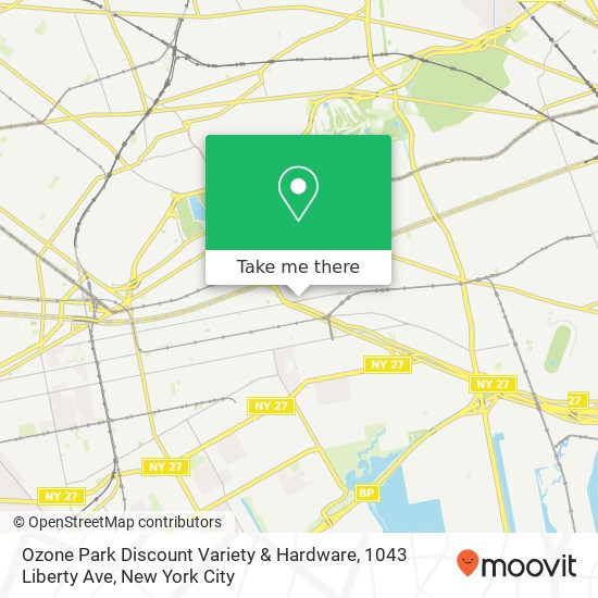 Ozone Park Discount Variety & Hardware, 1043 Liberty Ave map