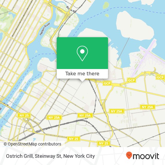Ostrich Grill, Steinway St map