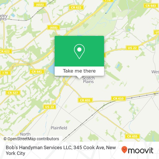 Bob's Handyman Services LLC, 345 Cook Ave map