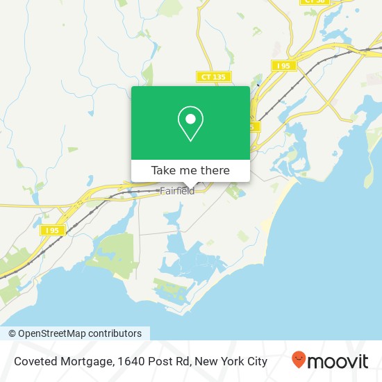Mapa de Coveted Mortgage, 1640 Post Rd